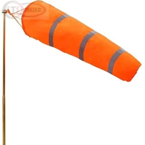 5 Feet Long Radiant Reflective Wind Socks In Orange