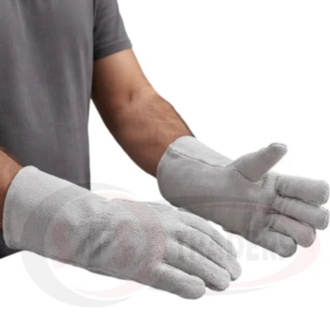 Heat Resistance Asbestos Hand Gloves in Grey