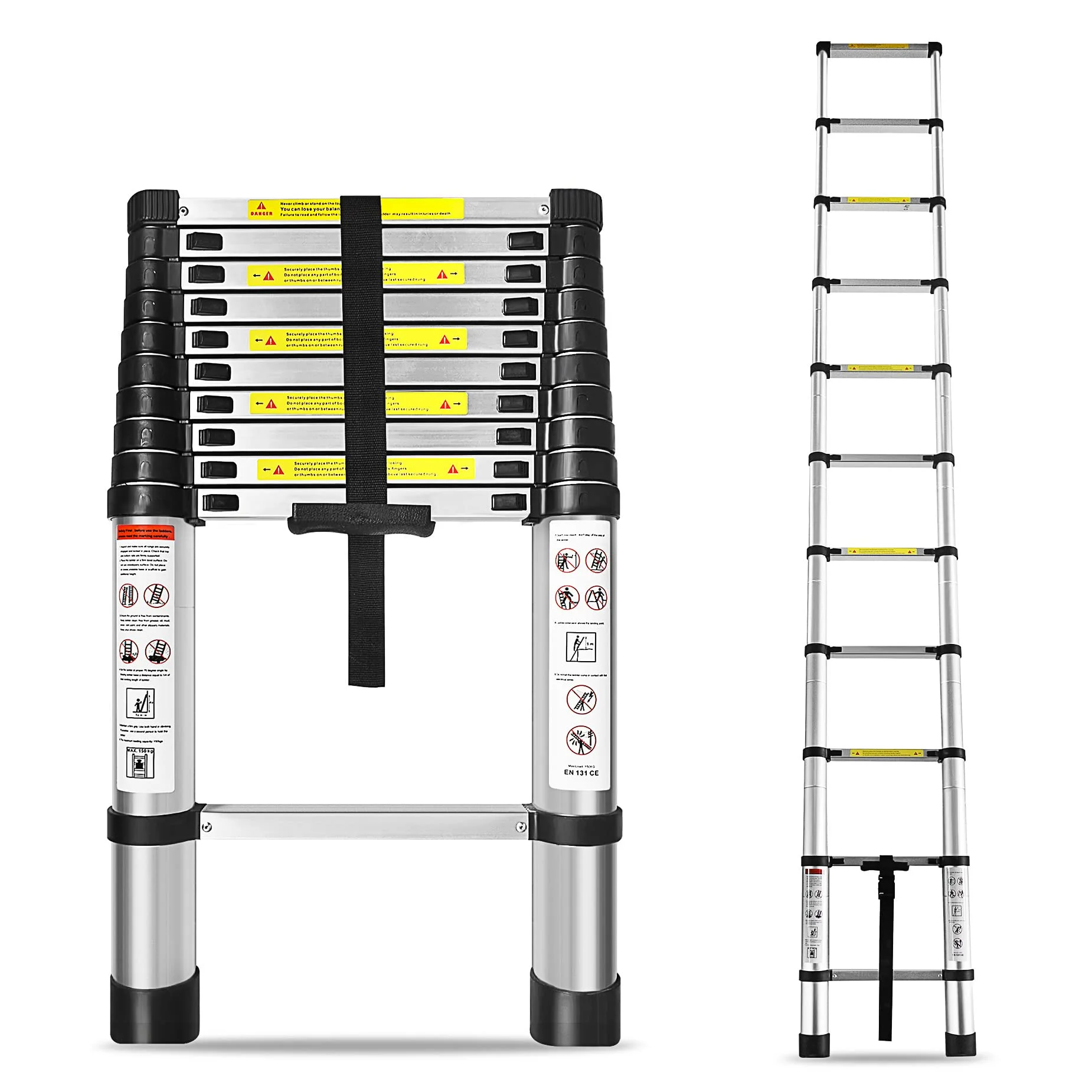 Aluminum Straight Telescopic Extension Ladder