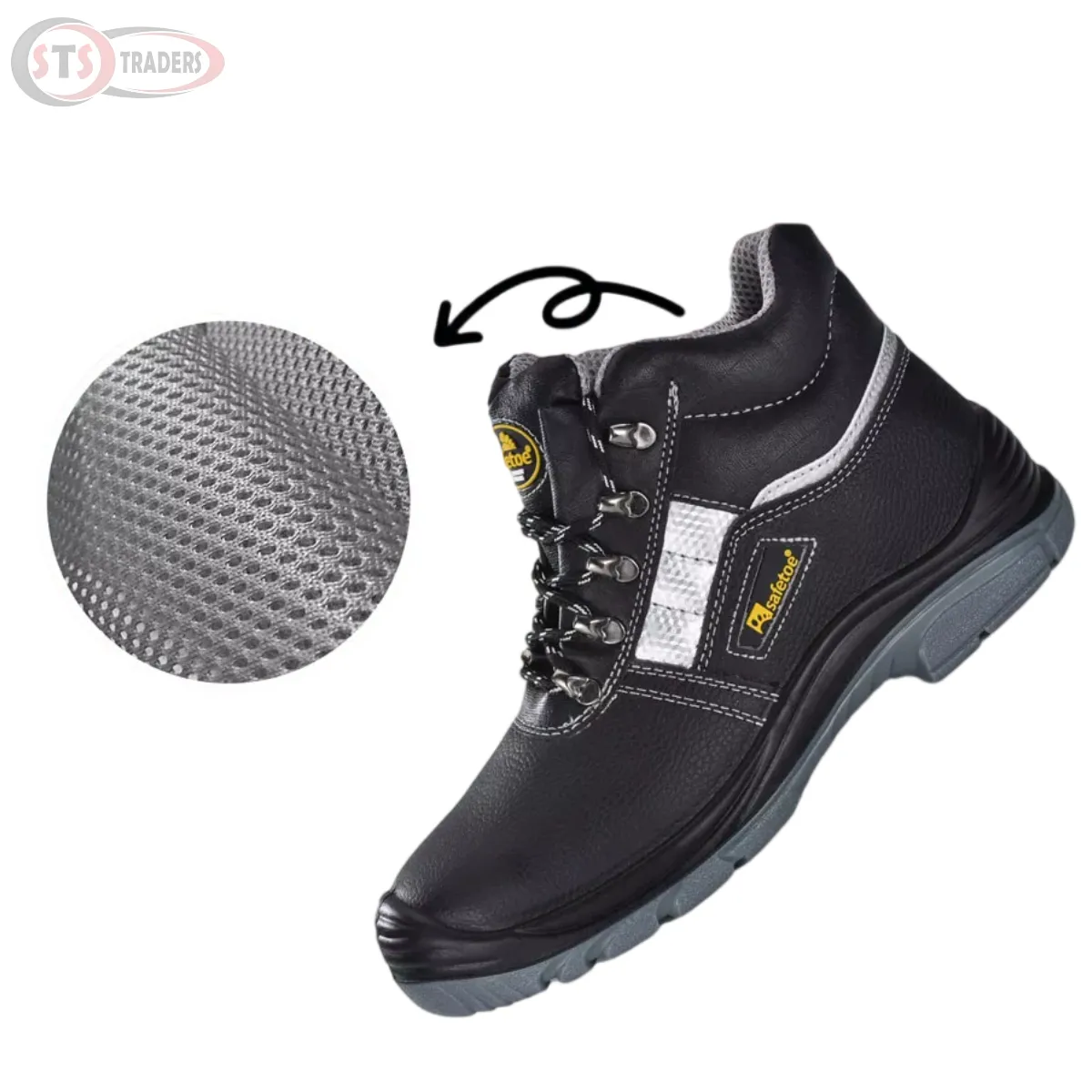 SAFETOE Lightweight S3 Construction Steel Toe Safety Shoes