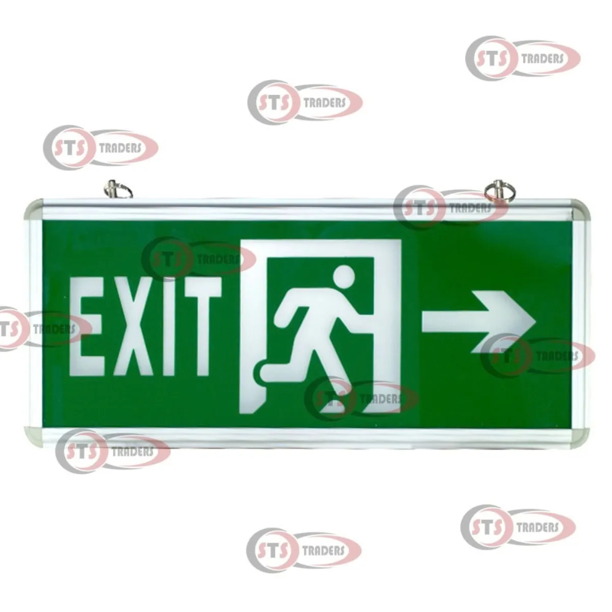 Emergency Hanging Exit Light in Green