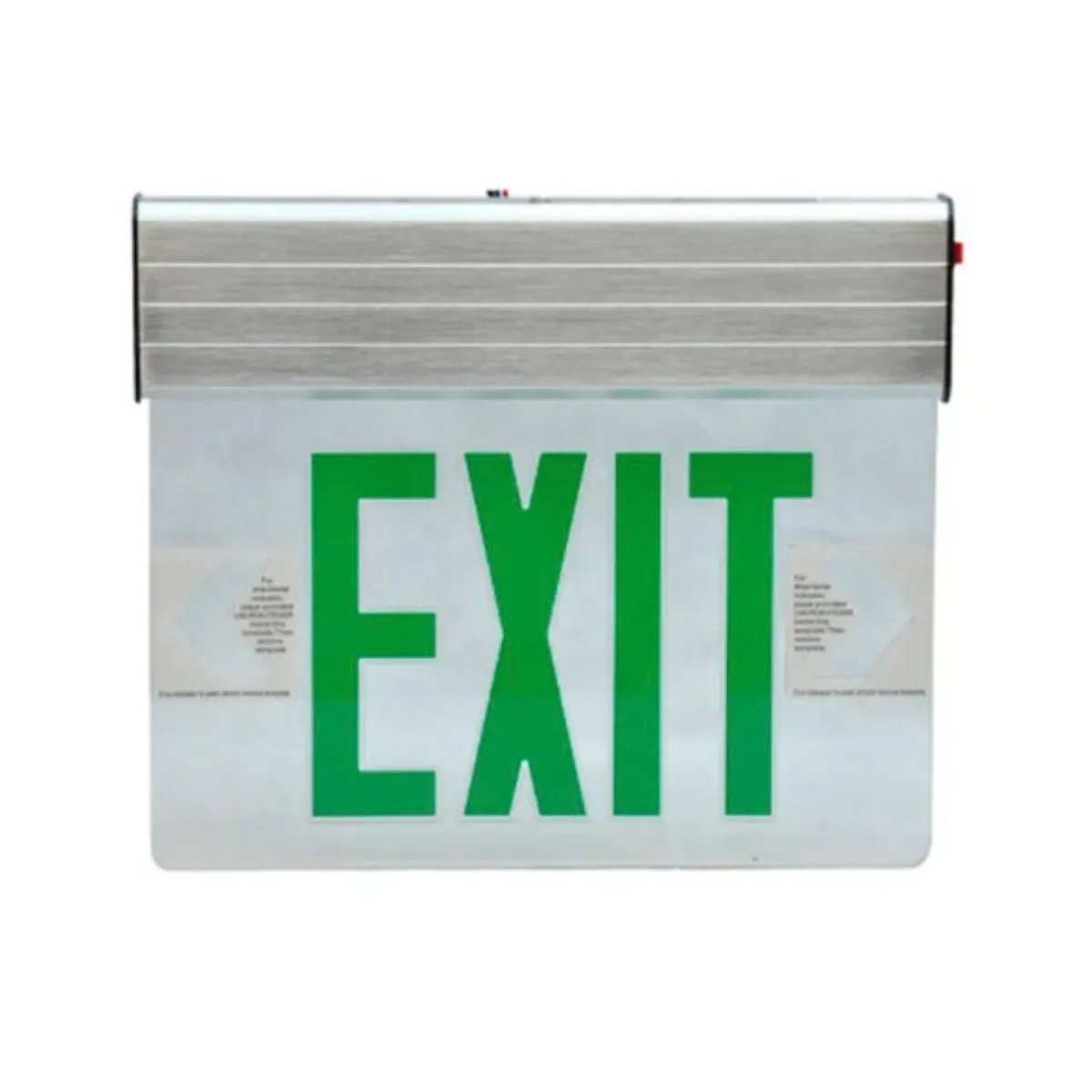 LED Exit Sign with Battery Backup Green Light