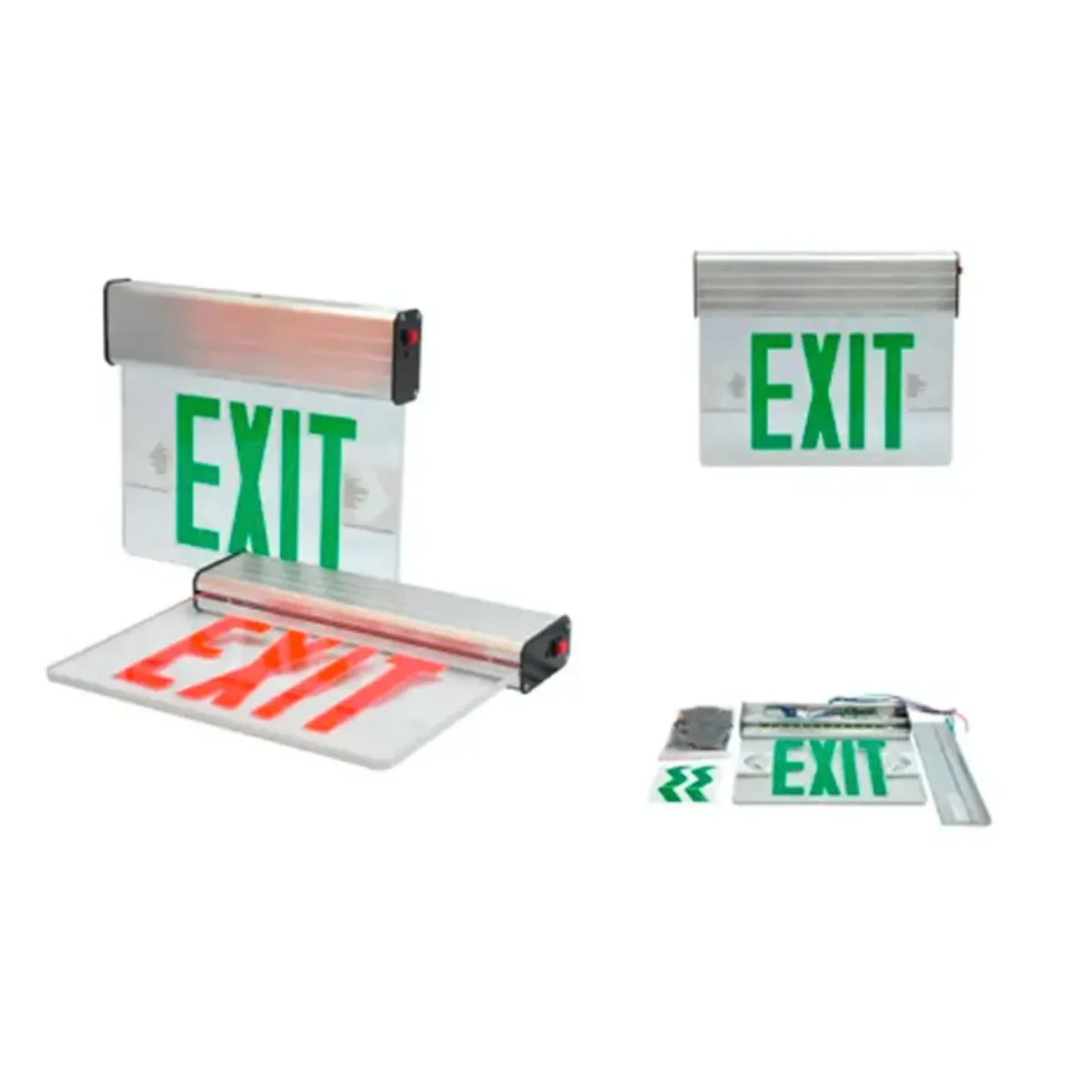 Hanging LED Exit Sign with Battery Backup