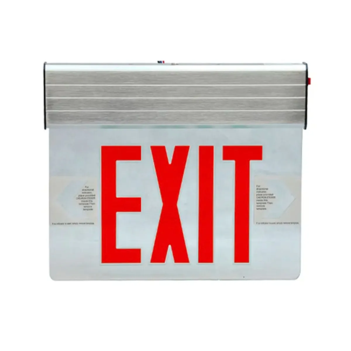 LED Exit Sign with Battery Backup RED Light
