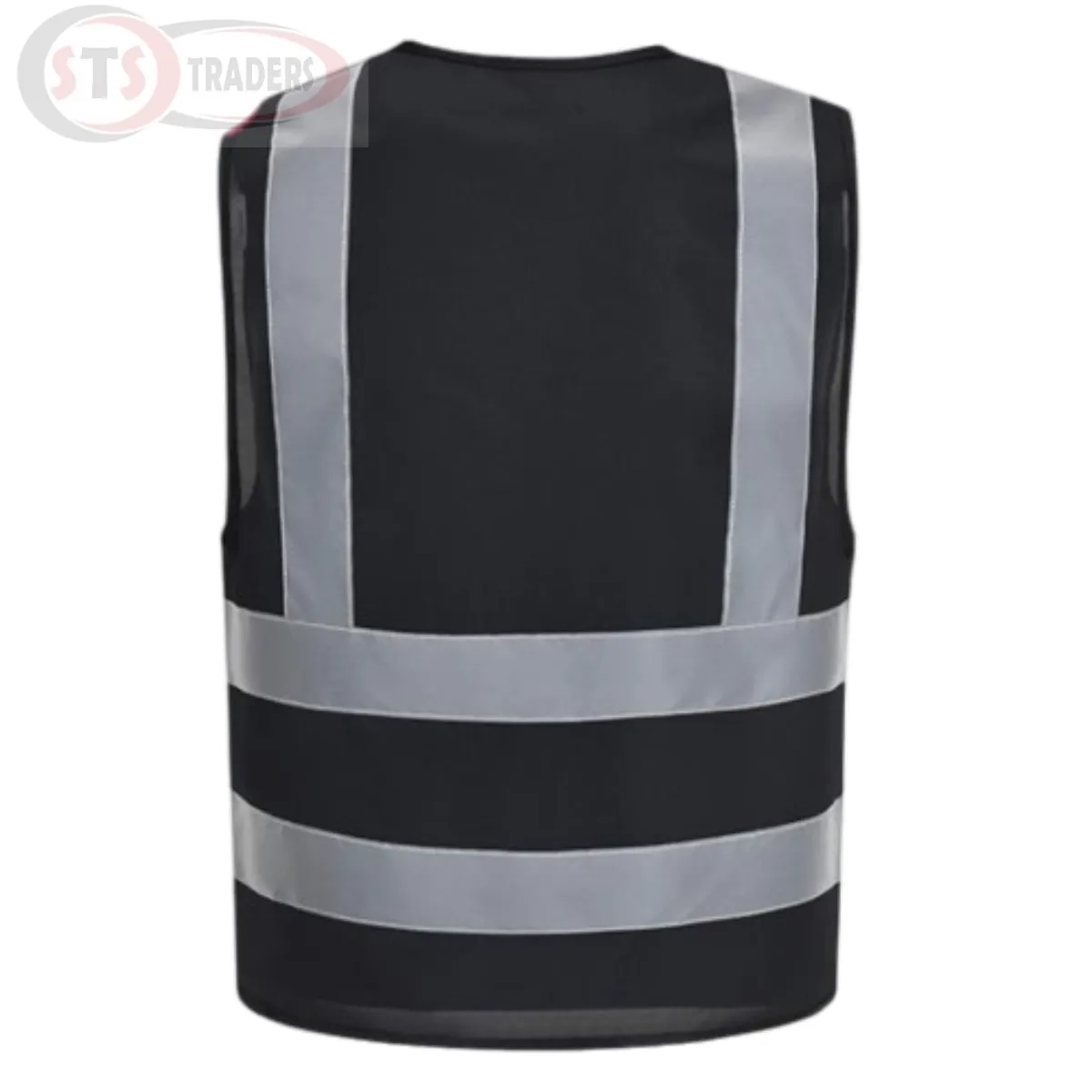 Reflective Black Safety Vest